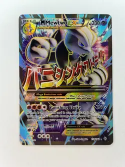 M Mewtwo EX Full Art Holo Card 159/162 LP Breakthrough Pokemon TCG - Image 1