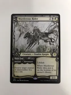 Murderous Rider Showcase MTG Magic the Gathering Card NM Near Mint ELD - Image 1