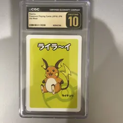 Raichu Pokemon Old Maid Playing Cards (2019) Japanese CGC PRISTINE 10! - Image 1