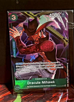 One Piece Illustration Box Volume 4 Dracule Mihawk Promo Alt Art Card English - Image 1