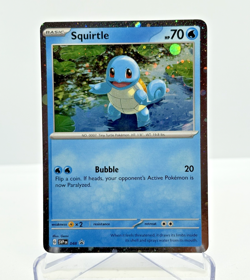 Squirtle SVP048 151 Cosmos Holo Black Star Promo NEAR MINT Pokemon Card - Image 1