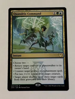 MTG Quandrix Command - Strixhaven: School of Mages NM - Image 1
