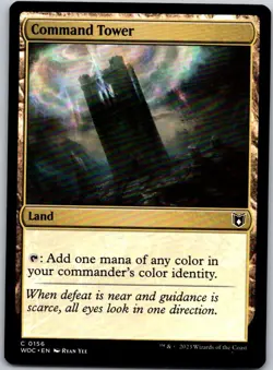 Magic the Gathering Command Tower Wilds of Eldraine Commander MTG Free Shipping! - Image 1