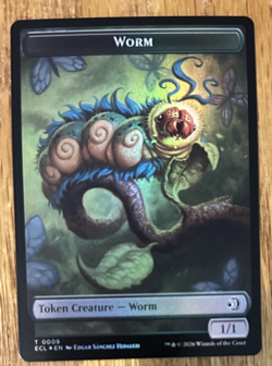 MTG: Lorwyn Eclipsed Token, Merfolk 0008 / Worm 0009 - Foil - Image 2