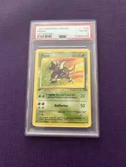 1999 Pokemon Jungle 1st Edition Pinsir #25 PSA 6 EX-MT - Image 1