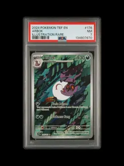 Pokemon TCG Arbok 176/162 Temporal Forces Illustration Rare PSA 7 - Image 1