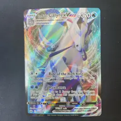 Pokemon Ice Rider Calyrex Vmax 046/198 Chilling Reign Full Art Holo Rare Card NM - Image 1