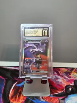 POKEMON CGC 10 PRISTINE TEAM ROCKET'S MEWTWO 237/193 MEGA DREAM EX SAR HOLO - Image 1