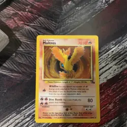 Pokemon TCG Moltres Fossil Holo Rare Unlimited Card 12/62 70 HP English 1999 - Image 4