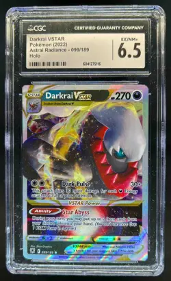 2022 Pokemon SWSH Astral Radiance Darkrai VST Vstar Holo #099/189 CGC 6.5 - Image 1