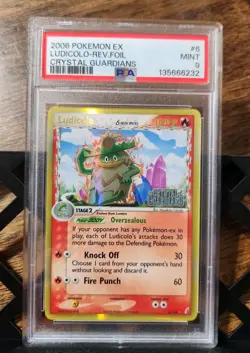 Ludicolo Crystal Guardians Reverse Holo Pokemon Card 6/100 Delta Species Psa 9 - Image 1