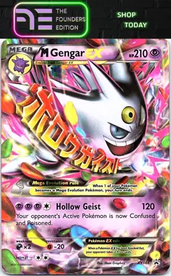 M Gengar EX #XY166 XY Promos Pokemon Promo,Holo - Image 1