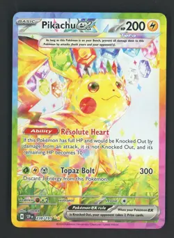 Pokemon Pikachu TCG EX Card 238/191 Surging Sparks SIR Mint Condition - Image 1