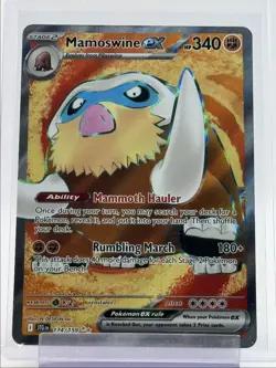 MAMOSWINE EX 2025 POKEMON JOURNEY TOGETHER ULTRA RARE 174/159 Q5930 - Image 1