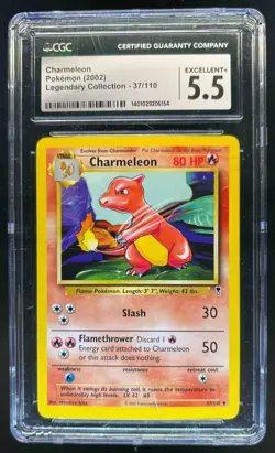 2002 Pokemon Legendary Collection Charmeleon #37/110 CGC 5.5 - Image 1