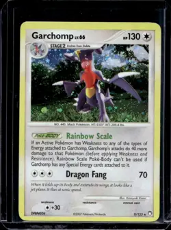 2007 Pokemon Diamond & Pearl Mysterious Treasures Garchomp Holo #9/123 - Image 1