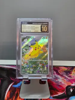 POKEMON CGC 10 PRISTINE PIKACHU 218/SV-P SCARLET & VIOLET PROMO SUMMER CAMPAIGN - Image 1