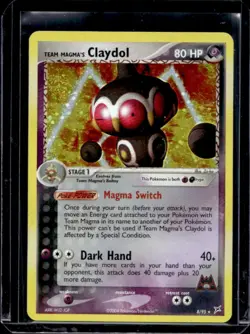 2004 Pokemon World Championship Magma Spirit Team Magma's Claydol Rare Holo 8/95 - Image 1