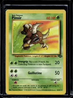 1999 Pokemon Jungle Pinsir #25/64 - Image 1