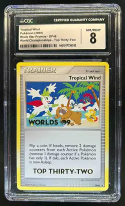 2007 Pokemon Diamond & Pearl Black Star Promos Tropical Wind #DP48 CGC 8 - Image 1