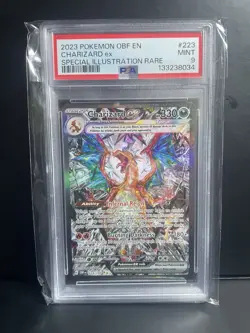 2023 Pokemon SV Obsidian Flames OBF EN Charizard ex #223/197 PSA 9 Mint SIR TCG - Image 1