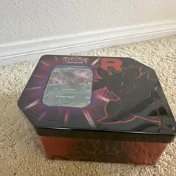 Pokemon TCG Factory Sealed Destined Rivals Team Rocket Nidoking Tin - Image 3