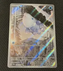 Pokemon TCG Temporal Forces 168/162 Snom Illustration Rare - NM - Image 1