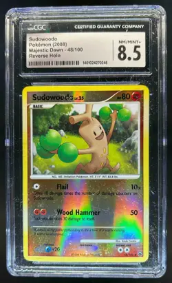 2008 Pokemon Diamond & Pearl Majestic Dawn Sudowoodo Reverse Holo 48/100 CGC 8.5 - Image 1