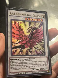 Black Rose Moonlight Dragon Ultra Rare Card YF07-EN001 Limited Edition - Image 2