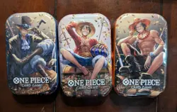 One Piece Tin Pack Set Vol 2 Set of 3 | TS-02 OP-13 | Sealed Bandai English - Image 1