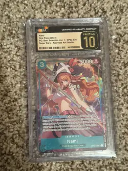 Nami Premium Collection Best Selection Vol. 1 OP02-036 One Piece CGC Pristine 10 - Image 1