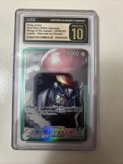 Hody Jones Japanese ￼ Gold Alt Art Leader One Piece TCG Card OP06-020 - Image 1