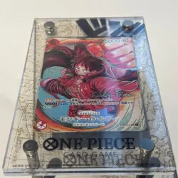 One Piece 2023 Signed Monkey D. Luffy ST01-012 SR 1st Anniversary OP05 Japanese - Image 1
