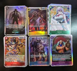 Lot of 630 One Piece TCG FOIL ONLY R/SR OP-01 thru PB2, all NM - Image 1
