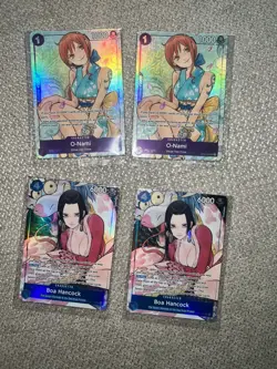 Sealed 2x Onami & 2x Boa Hancock Illustration Box Vol.1 One Piece TCG 4 Total - Image 1
