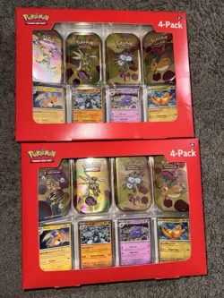 Pokemon TCG Scarlet & Violet 151 Mini Tin 4-Pack Lot 2 Sam’s Club Sealed - Image 1