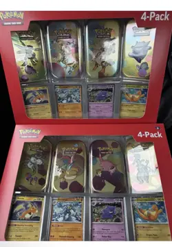 Pokemon TCG Scarlet & Violet 151 Mini Tin 4-Pack Lot 2 Sam’s Club Sealed - Image 1