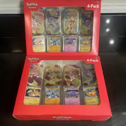 Pokemon TCG Scarlet & Violet 151 Mini Tin 4-Pack Lot of 2 Sam’s Club Sealed NEW! - Image 1