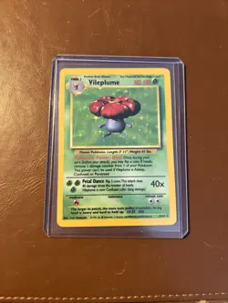 Pokemon TCG Vileplume 15/64 Jungle Holo No Symbol Misprint LP/MP - Image 1
