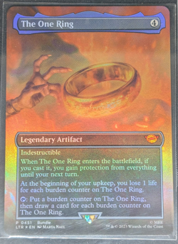 The One Ring 0451 LTR FOIL PROMO | Ungraded NM | Magic the Gathering MTG - Image 1