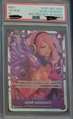 2022 One Piece YAMATO OP01-121 Romance Dawn SEC Alt Art PSA 10 GEM +PSA10 Reiju - Image 2