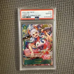 2024 ONE PIECE Yamato PRB01 OP01 121 SEC Alt Art Premium Booster ENGLISH PSA 10 - Image 1