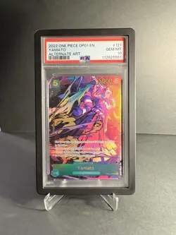 2022 Yamato SEC Alternate Alt Art OP01-121 Romance Dawn One Piece TCG PSA 10 - Image 1