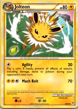 Jolteon - 45/95 - Pokemon Call of Legends Non-Holo Card VLP - Image 1