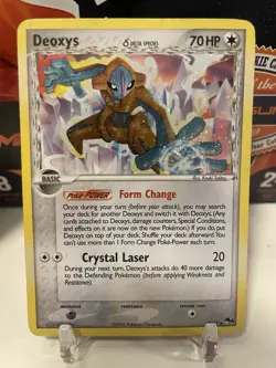 Deoxys 2/17 Delta Species HOLO RARE Pop Series 4 Pokemon Card HOLO 2006 - MP - - Image 1