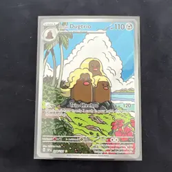 Pokemon TCG Alolan Dugtrio - 208/191 SV08: Surging Sparks Illustration Rare Card - Image 1