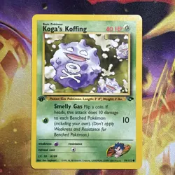 Koga's Koffing 79/132 1st Edition Gym Challenge Pokemon Card NM Near Mint - Image 1