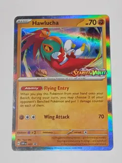 Hawlucha 007 SVP Scarlet&Violet Prerelease Black Star Promo Pokemon Card NM - Image 2