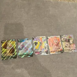 Pokemon TCG V and VMAX Full Art Lot of 5 Cards - Image 1