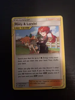 Pokemon TCG Misty and Lorelei Trainer Card Tag Team 199/238 - Image 1